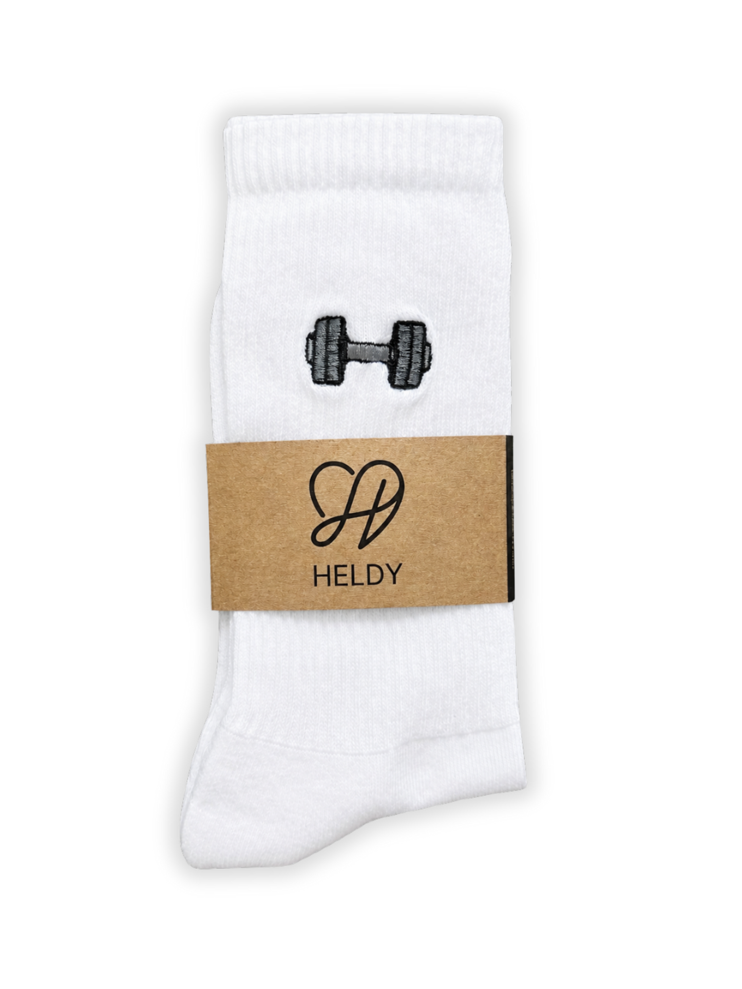 Heldy Gym | Bestickte Bio-Baumwoll Tennissocken