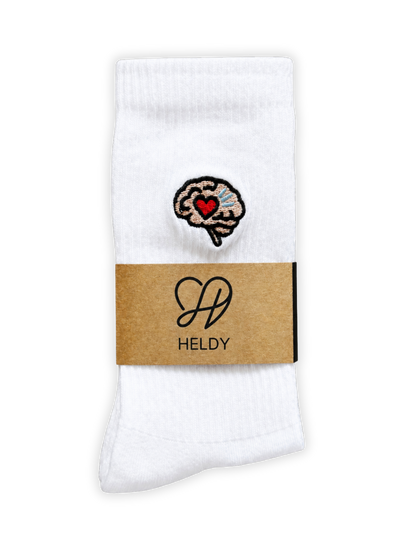Heldy Psychologie | Bestickte Bio-Baumwoll Tennissocken