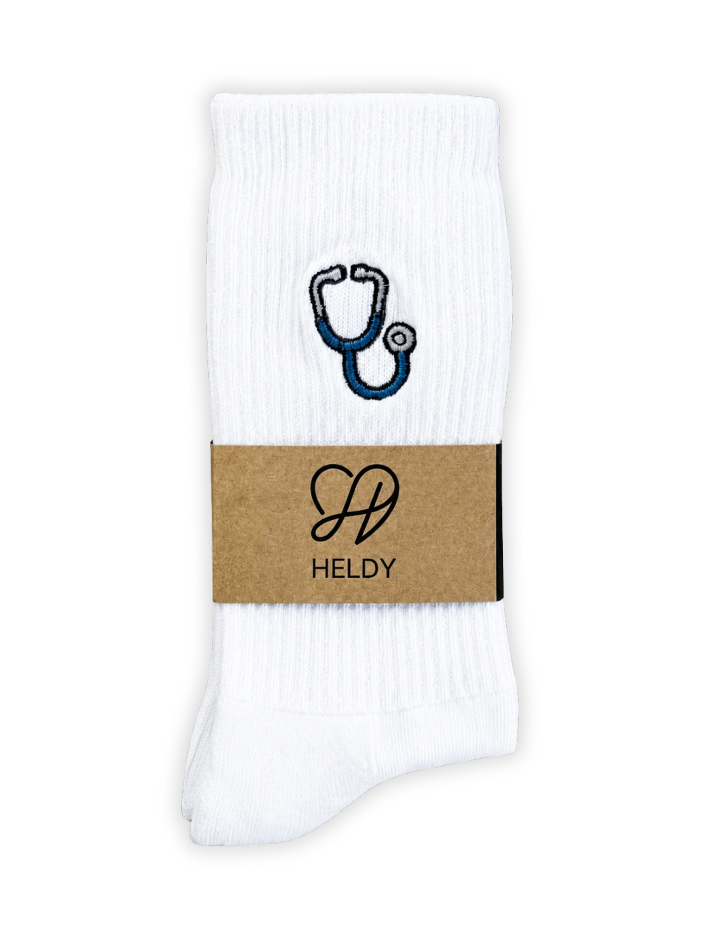 Heldy Medizin | Bestickte Bio-Baumwoll Tennissocken