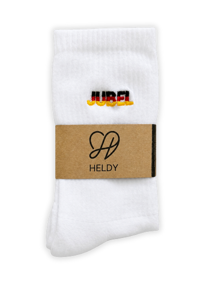 Heldy Jubel | Bestickte Bio-Baumwoll Tennissocken