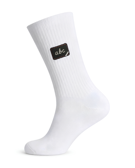 Heldy Schule | Bestickte Bio-Baumwoll Tennissocken